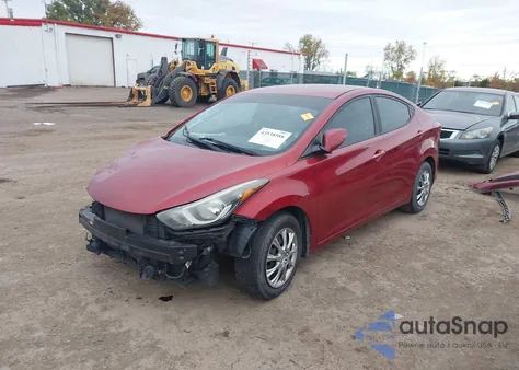 2016 Hyundai Elantra Se из США, поврежденный, VIN 5NPDH4AE1GH690687